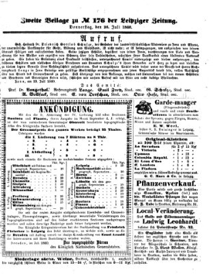 Leipziger Zeitung Donnerstag 26. Juli 1860