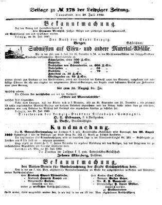 Leipziger Zeitung Samstag 28. Juli 1860