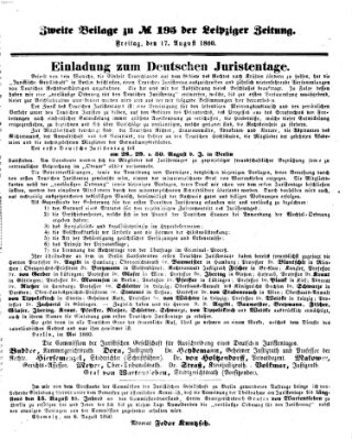 Leipziger Zeitung Freitag 17. August 1860