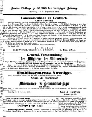 Leipziger Zeitung Sonntag 2. September 1860