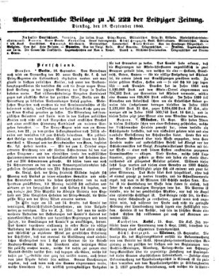 Leipziger Zeitung Dienstag 18. September 1860