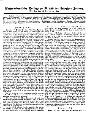 Leipziger Zeitung Dienstag 25. September 1860