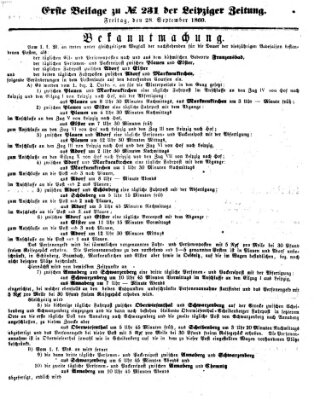 Leipziger Zeitung Freitag 28. September 1860