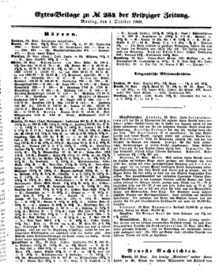 Leipziger Zeitung Montag 1. Oktober 1860