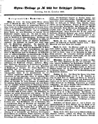 Leipziger Zeitung Sonntag 21. Oktober 1860