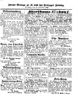 Leipziger Zeitung Mittwoch 31. Oktober 1860