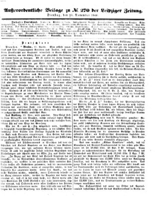 Leipziger Zeitung Dienstag 13. November 1860