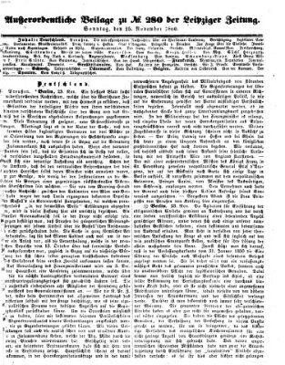 Leipziger Zeitung Sonntag 25. November 1860