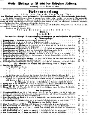 Leipziger Zeitung Sonntag 2. Dezember 1860