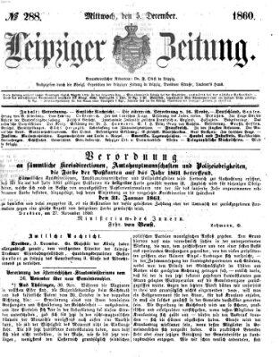 Leipziger Zeitung Mittwoch 5. Dezember 1860