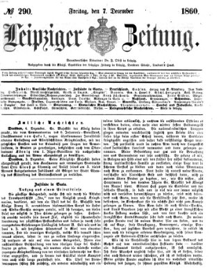 Leipziger Zeitung Freitag 7. Dezember 1860