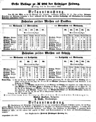 Leipziger Zeitung Freitag 14. Dezember 1860