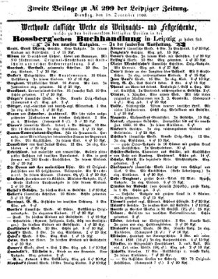 Leipziger Zeitung Dienstag 18. Dezember 1860