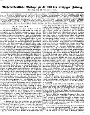 Leipziger Zeitung Dienstag 18. Dezember 1860