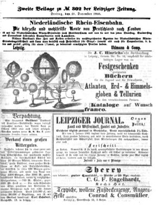 Leipziger Zeitung Freitag 21. Dezember 1860