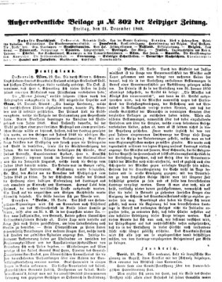 Leipziger Zeitung Freitag 21. Dezember 1860