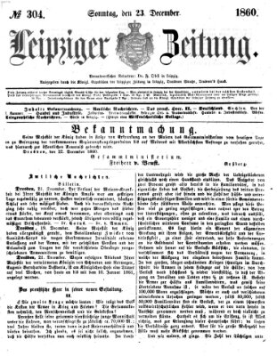 Leipziger Zeitung Sonntag 23. Dezember 1860