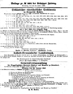 Leipziger Zeitung Sonntag 23. Dezember 1860