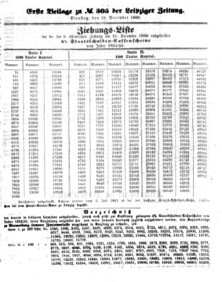 Leipziger Zeitung Dienstag 25. Dezember 1860