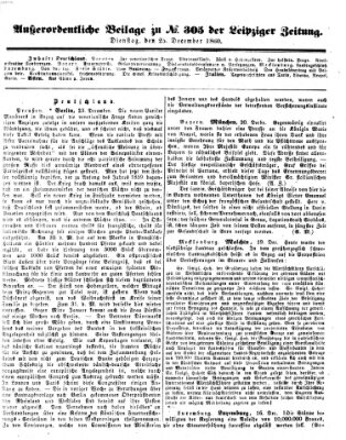 Leipziger Zeitung Dienstag 25. Dezember 1860