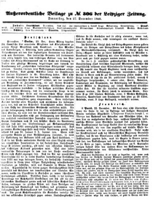 Leipziger Zeitung Donnerstag 27. Dezember 1860