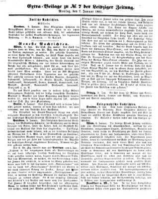 Leipziger Zeitung Montag 7. Januar 1861