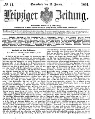 Leipziger Zeitung Samstag 12. Januar 1861