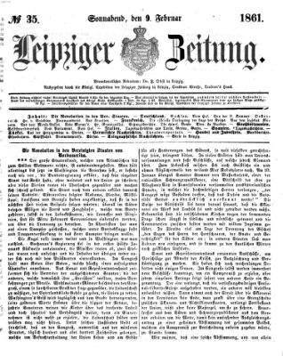 Leipziger Zeitung Samstag 9. Februar 1861