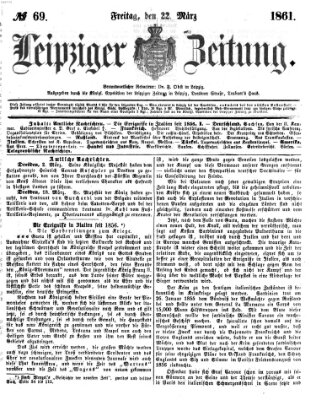 Leipziger Zeitung Freitag 22. März 1861