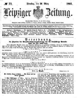 Leipziger Zeitung Dienstag 26. März 1861