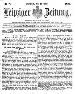 Leipziger Zeitung Mittwoch 27. März 1861