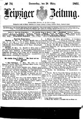 Leipziger Zeitung Donnerstag 28. März 1861