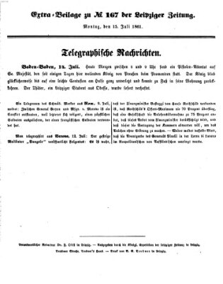 Leipziger Zeitung Montag 15. Juli 1861