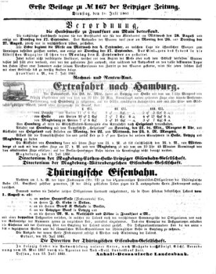 Leipziger Zeitung Dienstag 16. Juli 1861