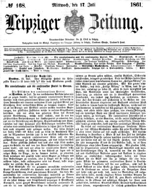 Leipziger Zeitung Mittwoch 17. Juli 1861