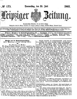 Leipziger Zeitung Donnerstag 25. Juli 1861