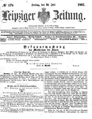 Leipziger Zeitung Freitag 26. Juli 1861