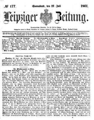 Leipziger Zeitung Samstag 27. Juli 1861