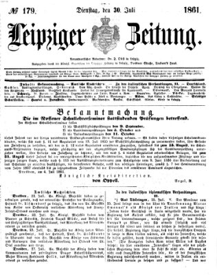 Leipziger Zeitung Dienstag 30. Juli 1861