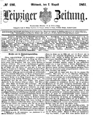 Leipziger Zeitung Mittwoch 7. August 1861