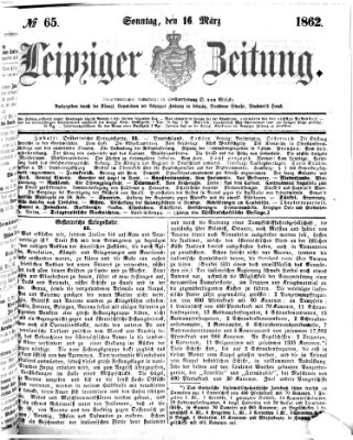 Leipziger Zeitung Mittwoch 26. März 1862