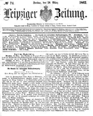 Leipziger Zeitung Freitag 28. März 1862