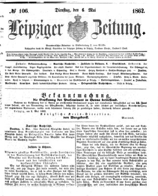 Leipziger Zeitung Dienstag 6. Mai 1862