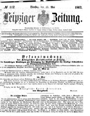 Leipziger Zeitung Dienstag 13. Mai 1862