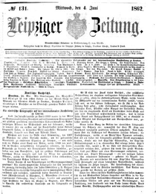 Leipziger Zeitung Mittwoch 4. Juni 1862