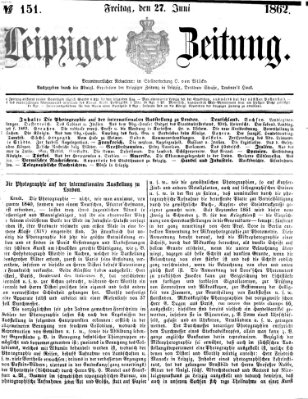 Leipziger Zeitung Freitag 27. Juni 1862