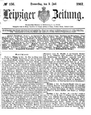 Leipziger Zeitung Donnerstag 3. Juli 1862