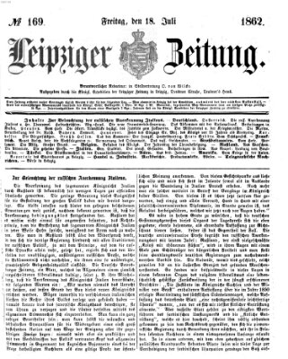 Leipziger Zeitung Freitag 18. Juli 1862