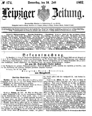 Leipziger Zeitung Donnerstag 24. Juli 1862