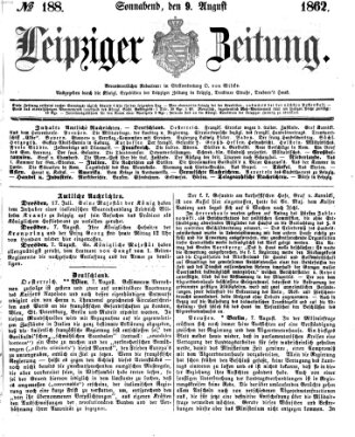 Leipziger Zeitung Samstag 9. August 1862